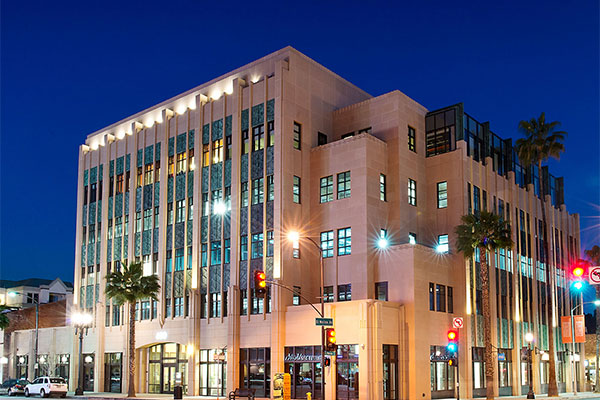 Playhouse Plaza - East View Side and Front Facade